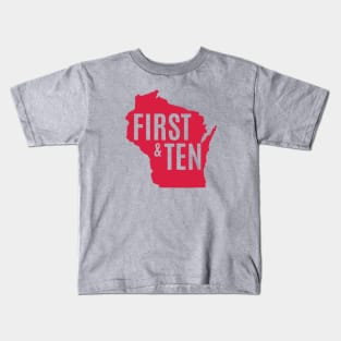 First & Ten Wisconsin Kids T-Shirt